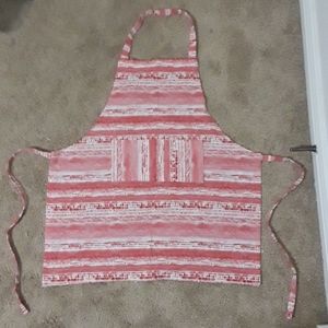 Apron, Hot pink and white, 5'5"